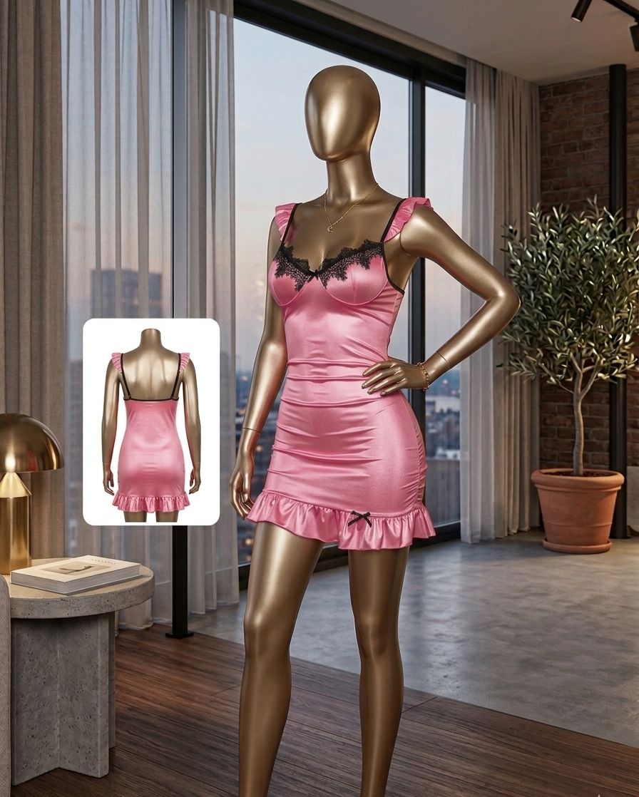 Elegant Lace Nightdress - Code(1140)