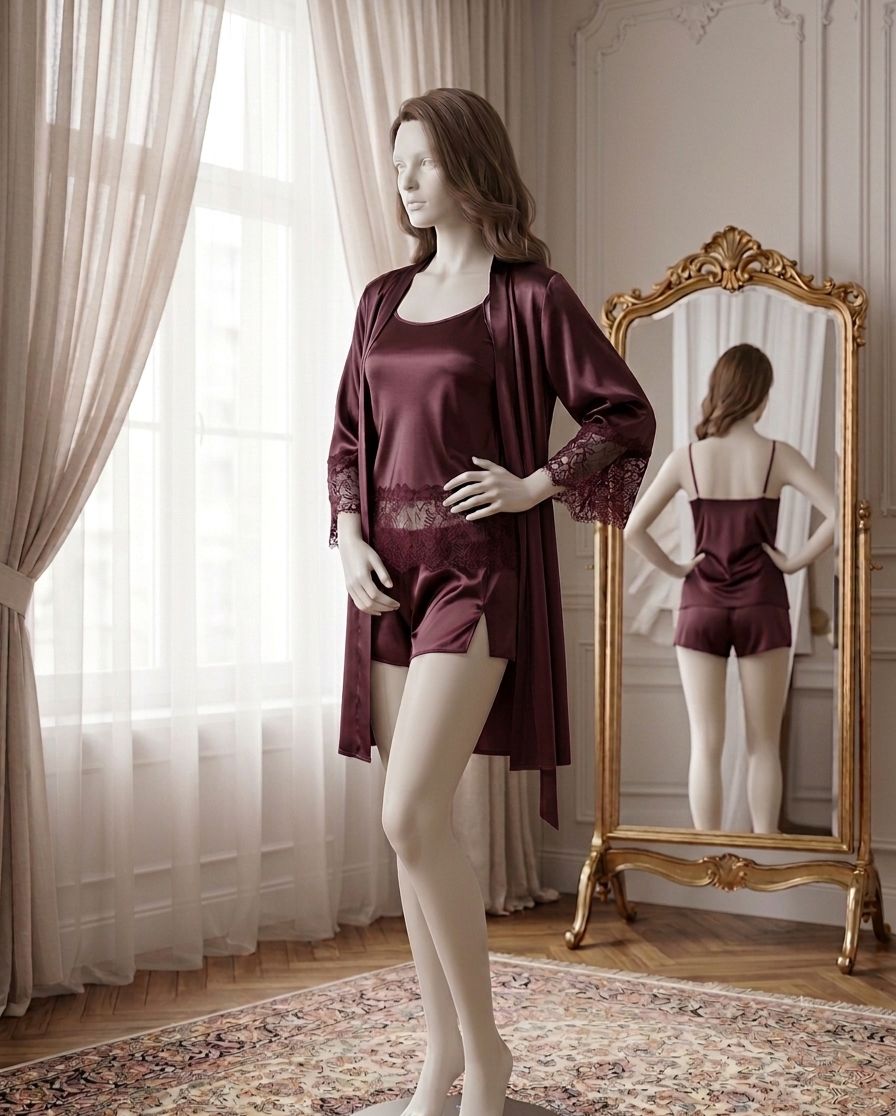Elegant Lace Nightdress - Code(3050)