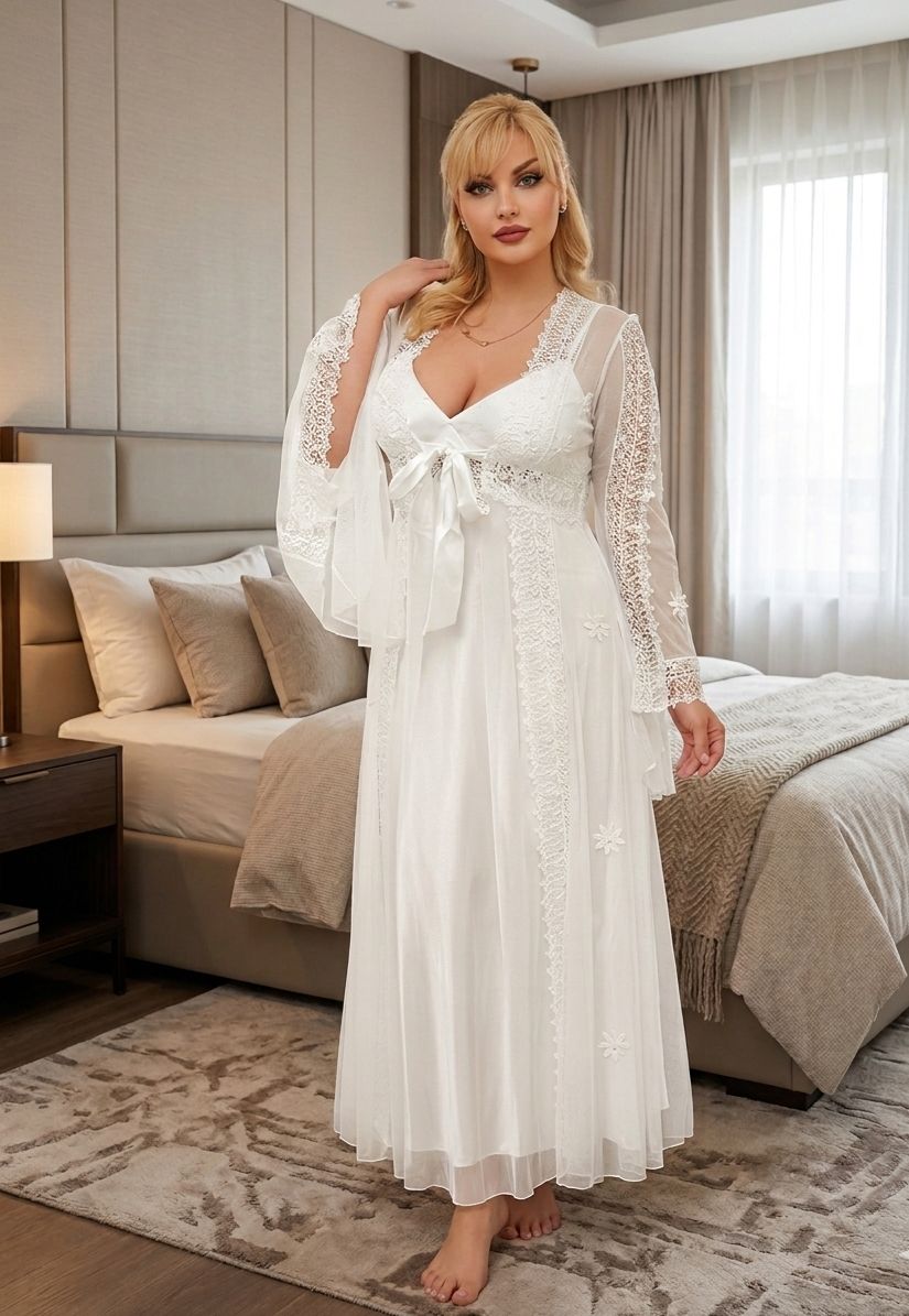 Long Lace Nightgown - Code(4000)
