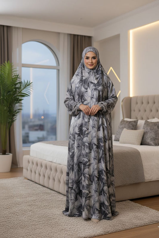 Botanical Modest Prayer Dress - Code(1059)