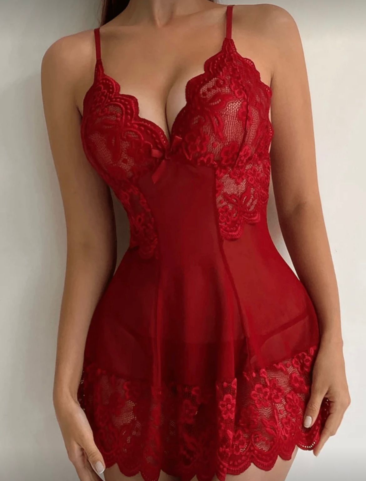 Elegant Lace Nightdress 1400