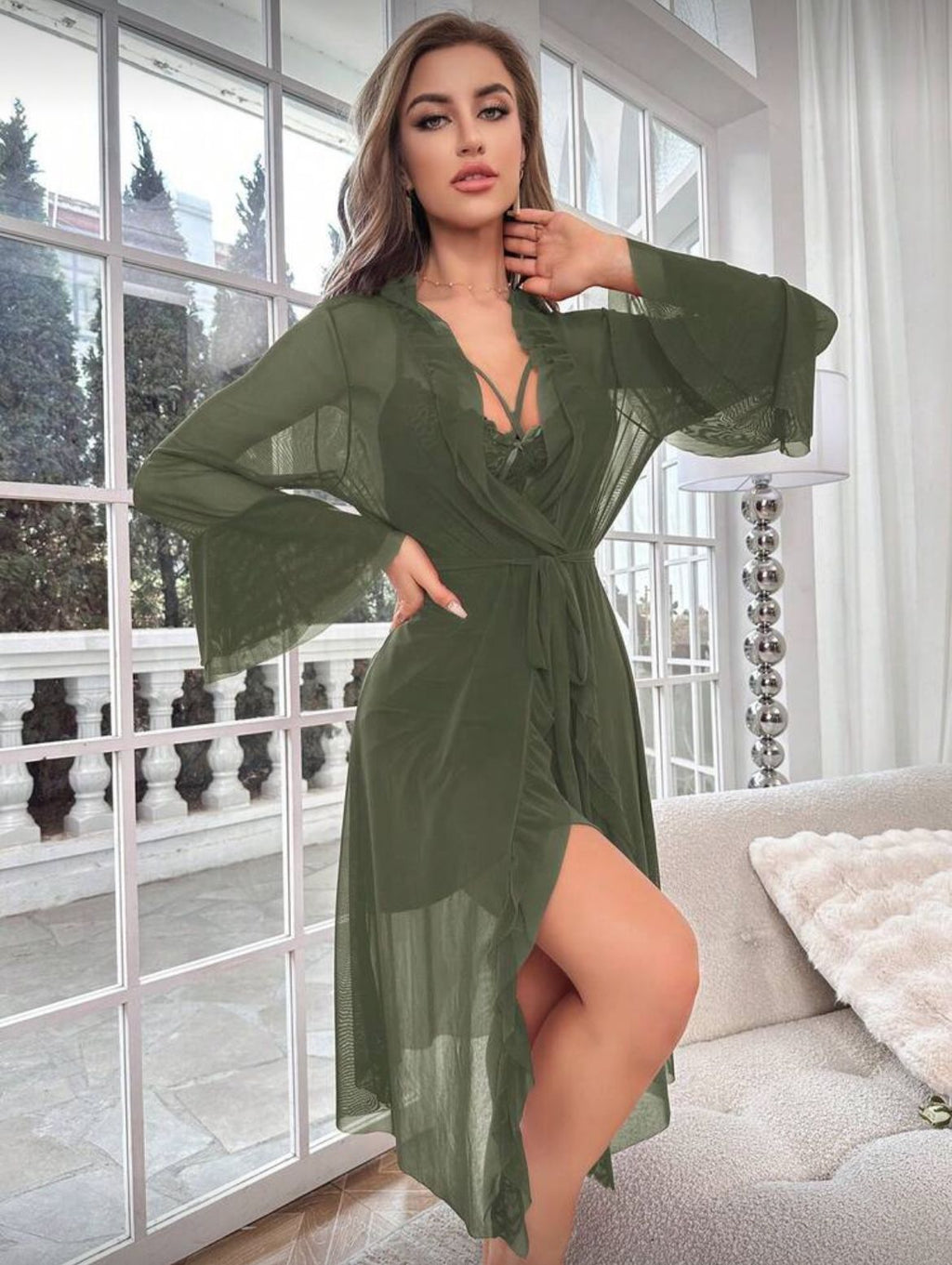 Romantic Satin Slip Dress 0165
