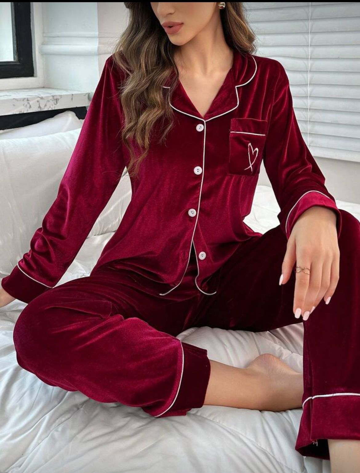 Women's Satin Pajama Set - Code 215