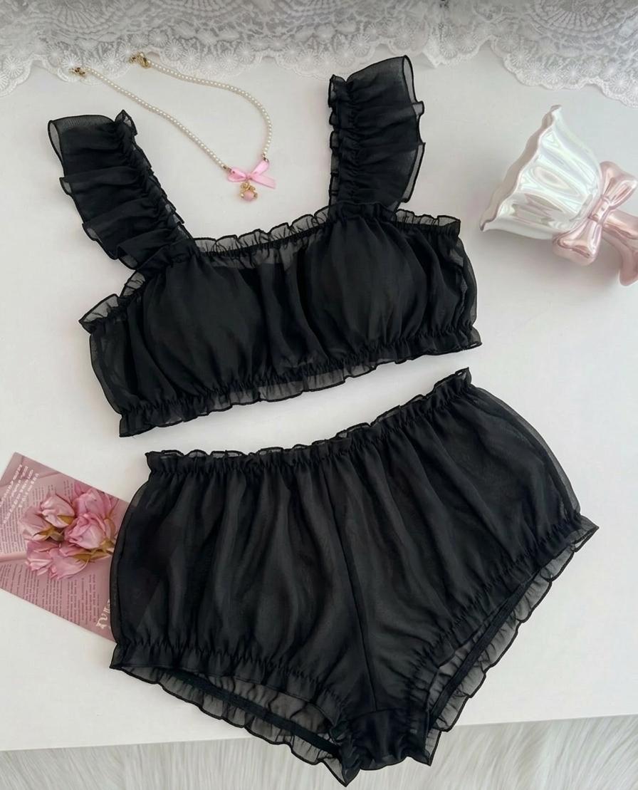 Ruched Two-Piece Lounge Set - Code(1147)