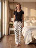 Heart Print Lounge Pajama Set Code 221