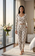 Animal Print Lounge Pajama Set Code 213