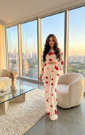 Heart Print Lounge Pajama Set Code 2405