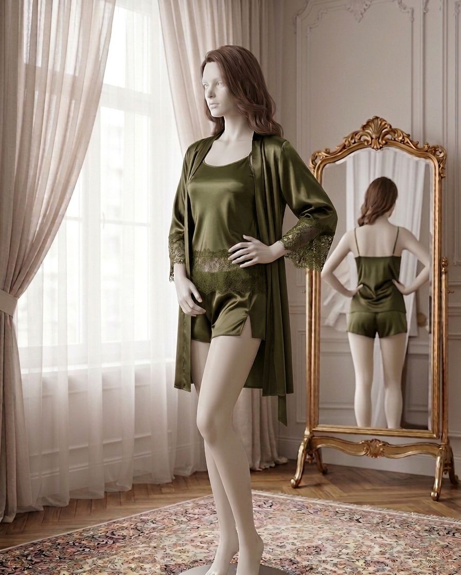 Elegant Lace Nightdress - Code(3050)