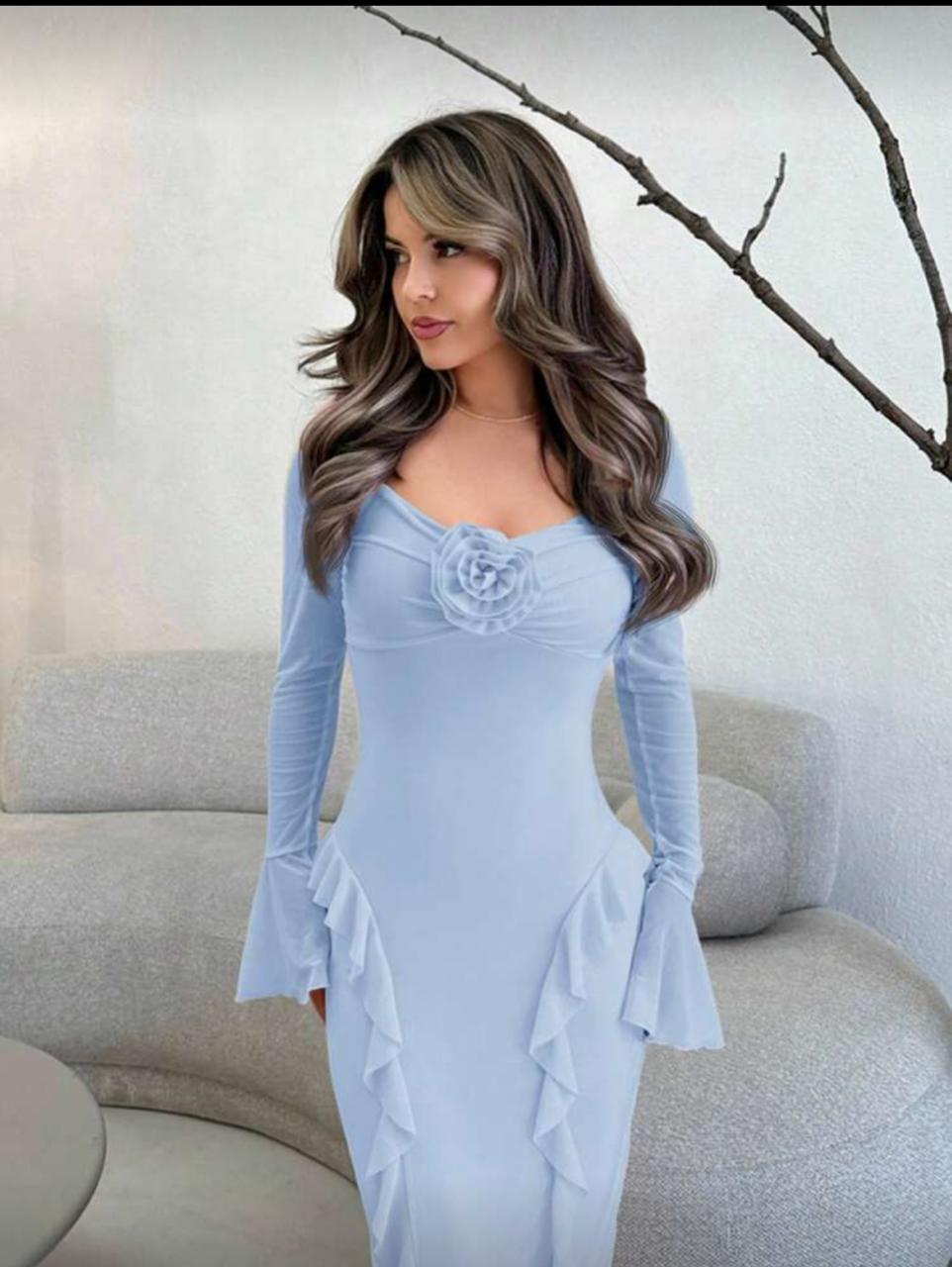 Romantic Satin Slip Dress 3435