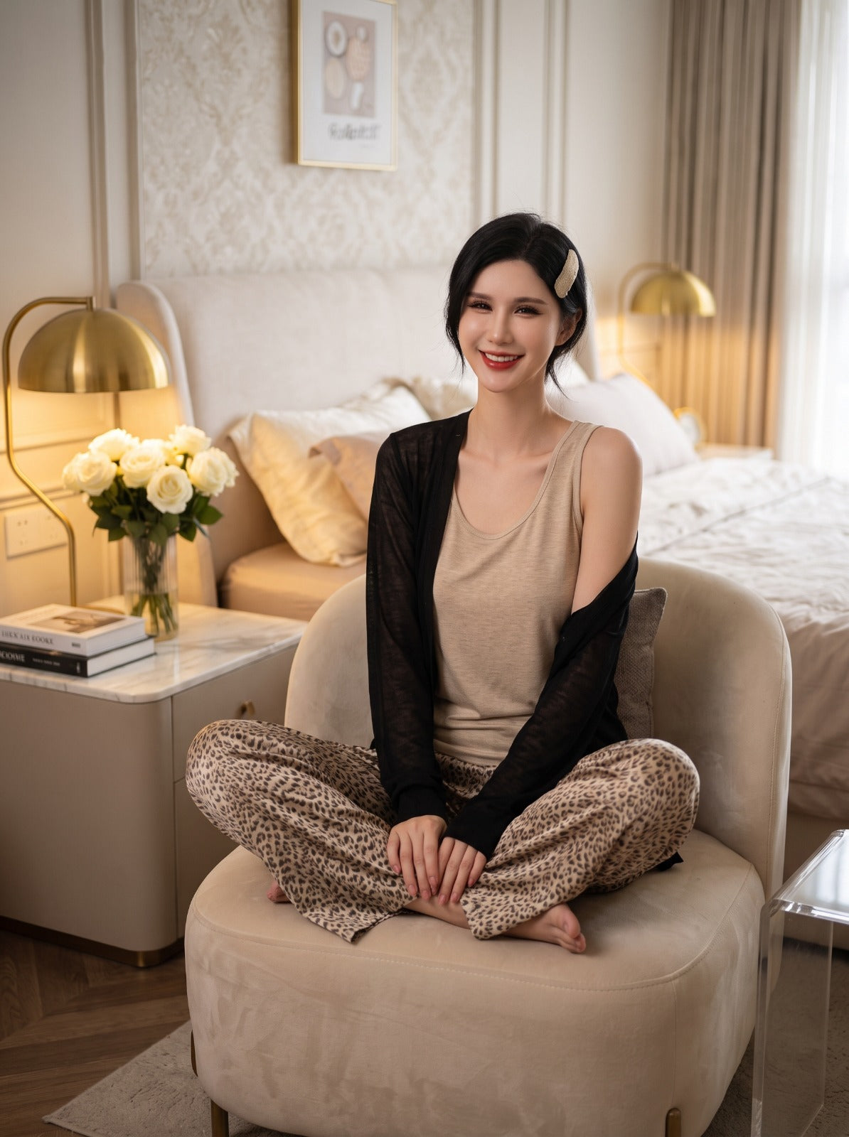 Printed Lounge Pajama Set Code 2427