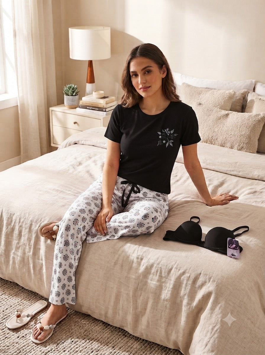 Floral Lounge Pajama Set Code 601