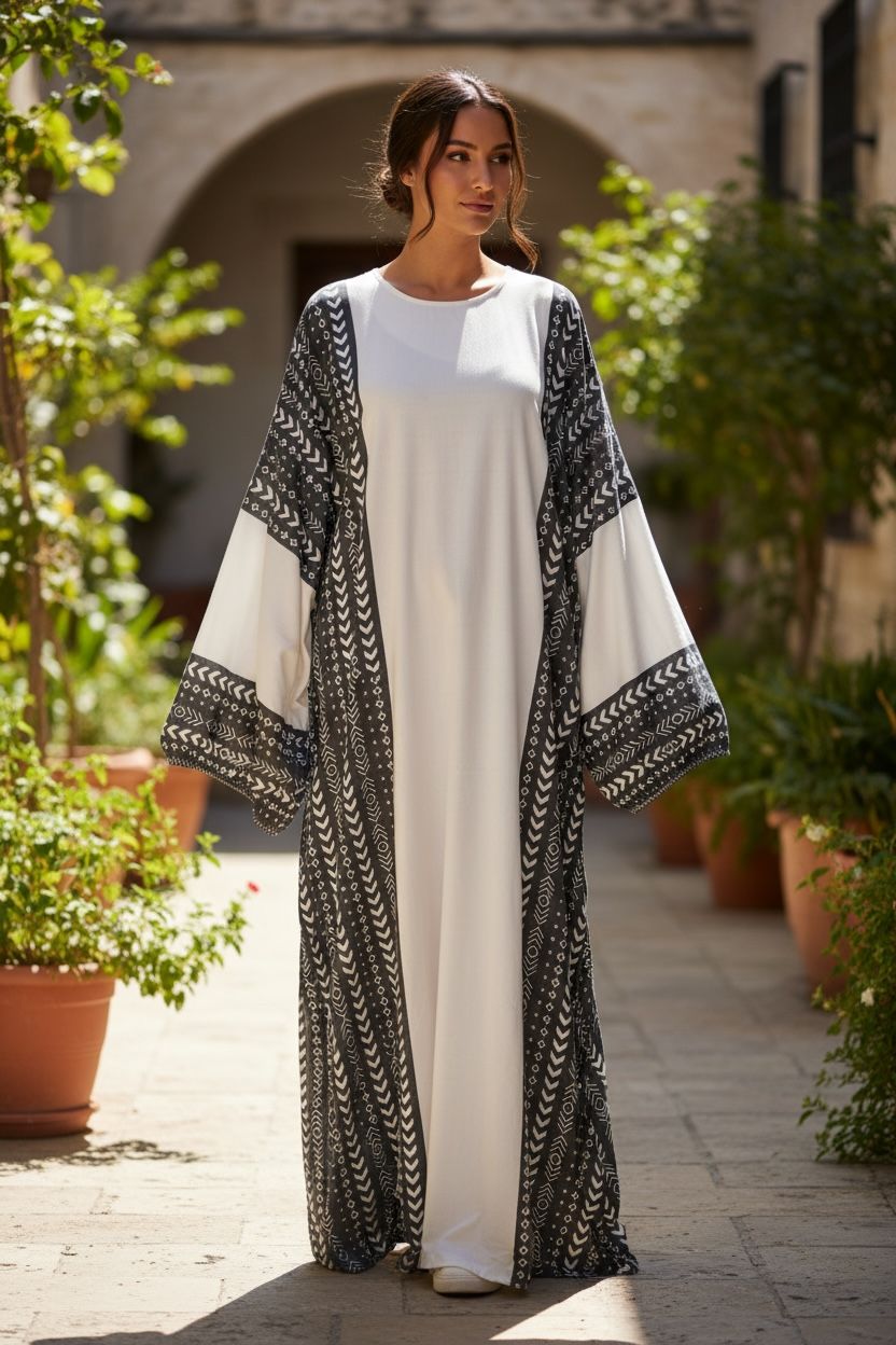 White Esdal with Black Pattern (Code 1088)