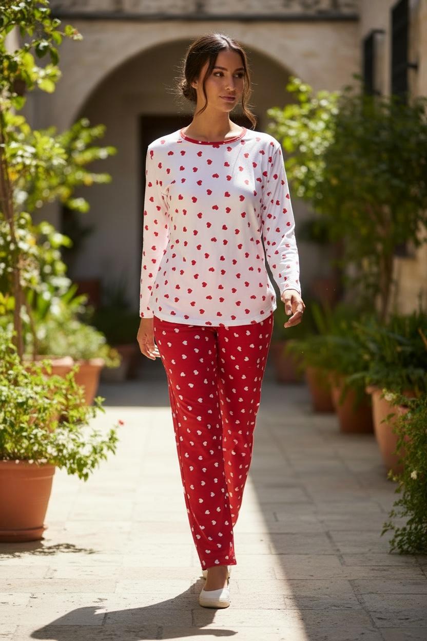 Heart Print Pajama Set (Code 310)